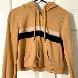 Small Cropped Hollister Zip Up Hoodie